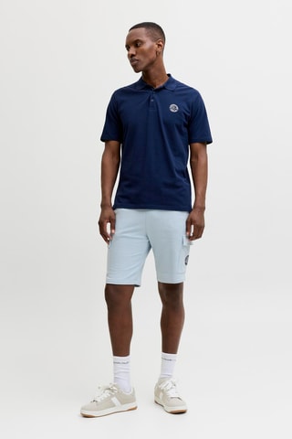 Short regular en coton biologique - Bleu