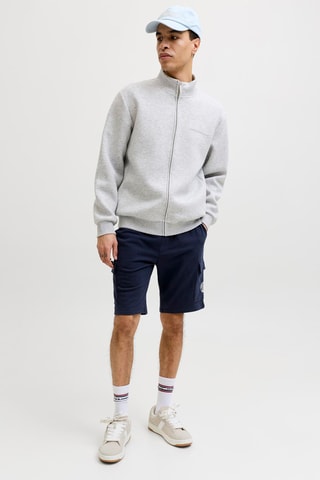 Short regular en coton biologique - Bleu marine