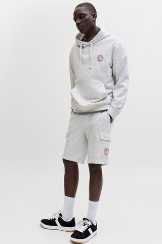 Short regular en coton biologique - Gris chiné