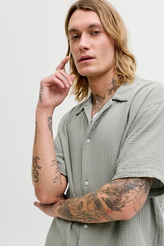 Chemise relaxed - Vert