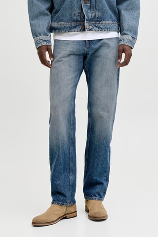 Jean relaxed taille haute - Bleu