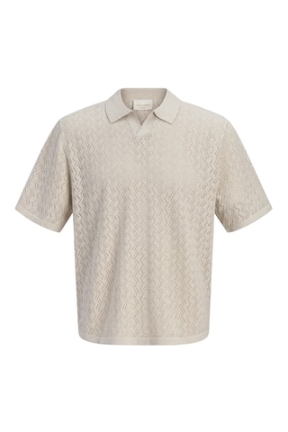 Polo relaxed - Gris clair