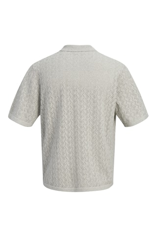 Polo relaxed - Gris chiné