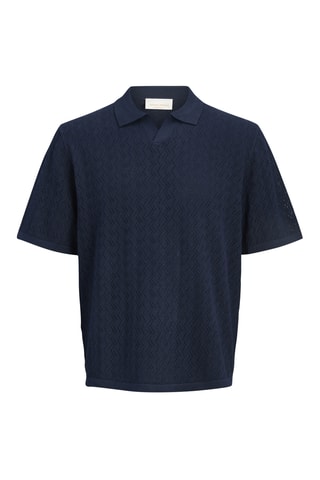 Polo relaxed - Bleu nuit