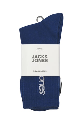 3 paires de chaussettes - Bleu marine et noir
