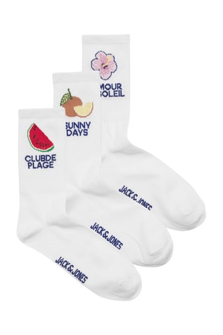 3 paires de chaussettes - Blanc