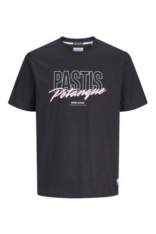 T-shirt regular en coton biologique - Noir