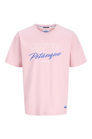 T-shirt regular en coton biologique - Mauve