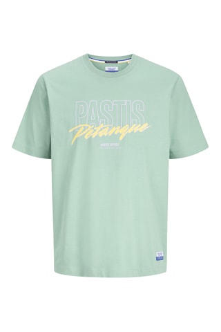 T-shirt regular en coton biologique - Vert clair