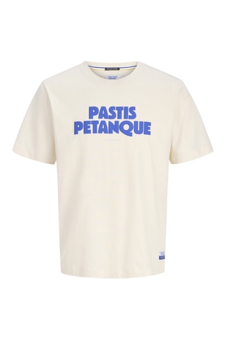 T-shirt regular en coton biologique - Ecru