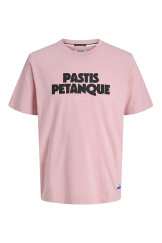 T-shirt regular en coton biologique - Mauve