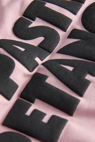 T-shirt regular en coton biologique - Mauve