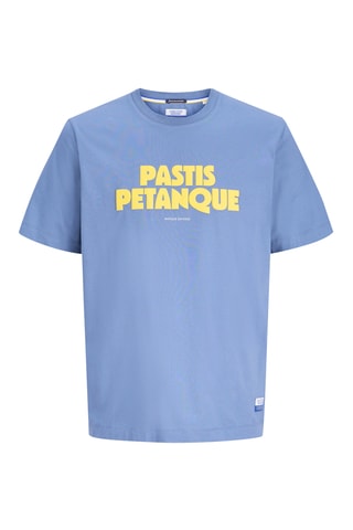 T-shirt regular en coton biologique - Bleu clair