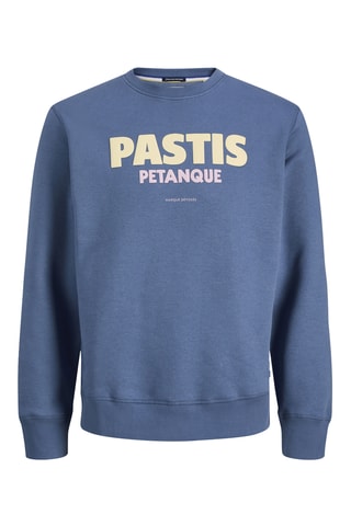 Sweat en coton biologique - Bleu cobalt