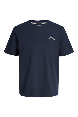 T-shirt regular en coton biologique - Bleu marine