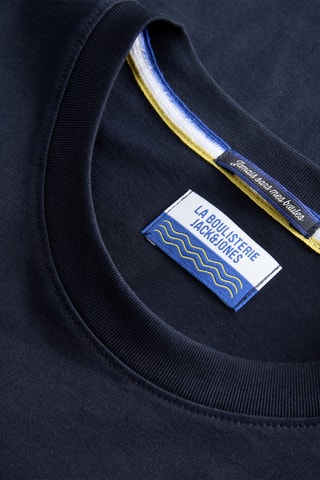 T-shirt regular en coton biologique - Bleu marine