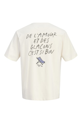 T-shirt relaxed en coton biologique - Blanc