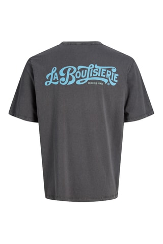 T-shirt relaxed en coton biologique - Gris foncé