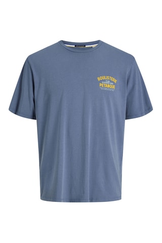T-shirt relaxed en coton biologique - Bleu cobalt