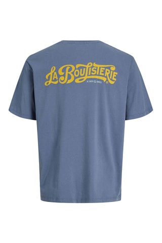 T-shirt relaxed en coton biologique - Bleu cobalt