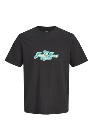 T-shirt regular en coton biologique - Noir