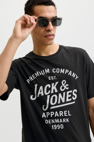 T-shirt regular en coton biologique - Noir