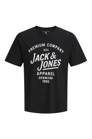 T-shirt regular en coton biologique - Noir