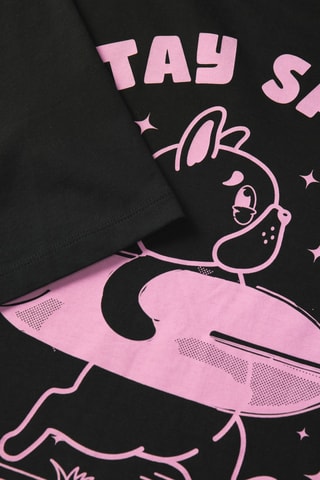 T-shirt relaxed - Noir