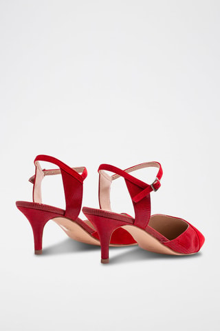 Sabrinas de salto em couro Vermelho - Vermelho