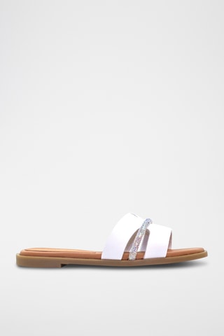Mules em couro - Branco