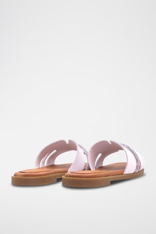 Mules em couro - Branco