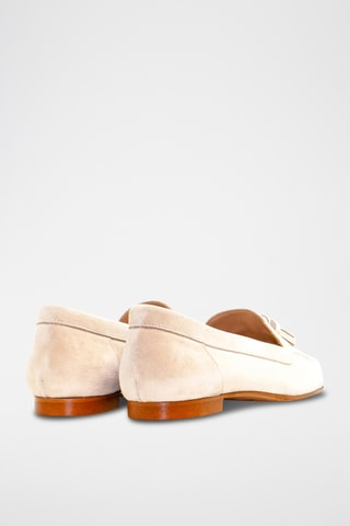Mocassins em nobuck - Nude