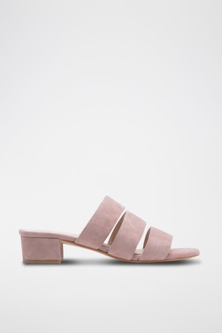 Mules em nobuck Cor de pele - Nude