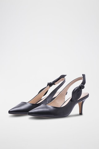 Sapatos de salto de couro Preto - Preto