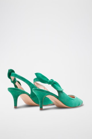 Sapatos de salto em nobuck Turquesa - Verde