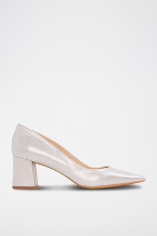 Sapatos de salto em nobuck Prateado - Prateado