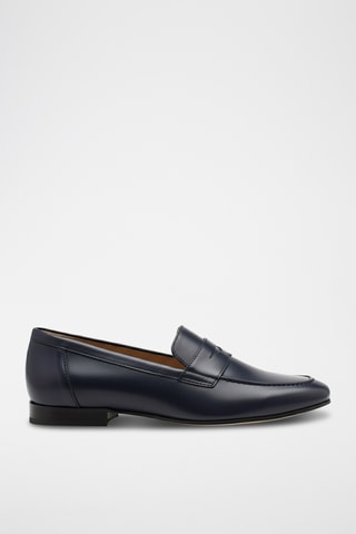 Mocassins em couro - Azul