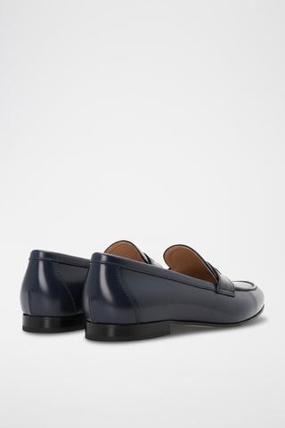 Mocassins em couro - Azul