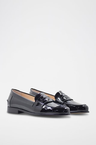 Mocassins de couro envernizado Preto - Preto