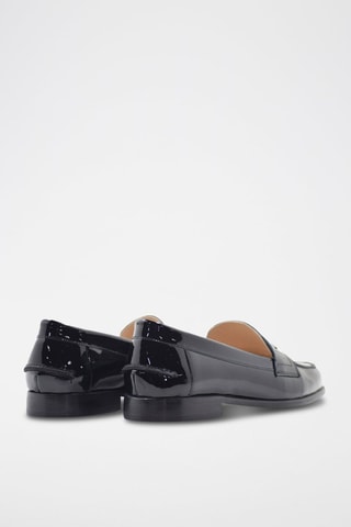 Mocassins de couro envernizado Preto - Preto