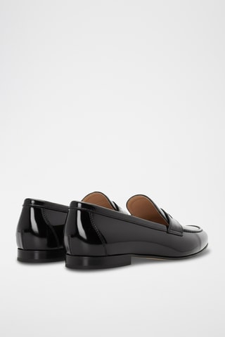 Mocassins em couro envernizado - Preto