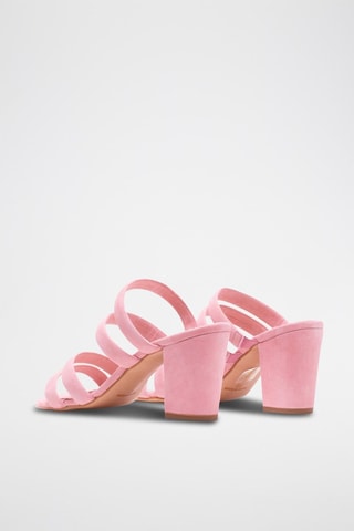 Mules de salto em nobuck Rosa - Rosa