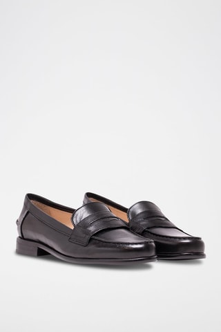 Mocassins de couro Preto - Preto