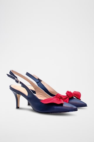 Sapatos de salto em couro - Azul