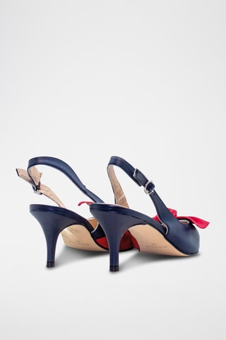 Sapatos de salto em couro - Azul