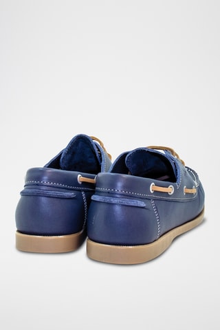 Sapatos de vela em couro - Azul