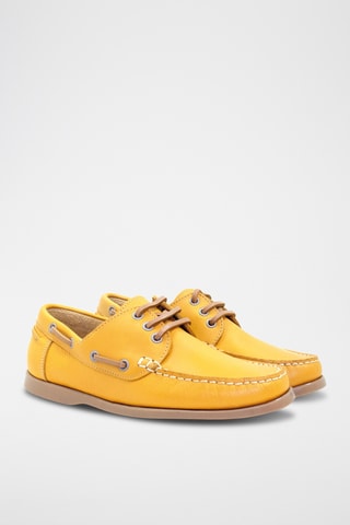 Sapatos de vela em couro - Amarelo