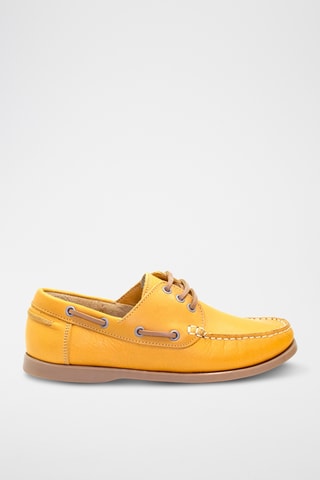 Sapatos de vela em couro - Amarelo