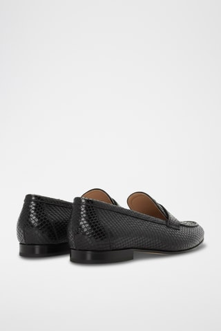 Mocassins em couro - Preto