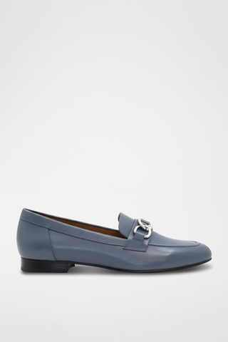 Mocassins em couro - Azul